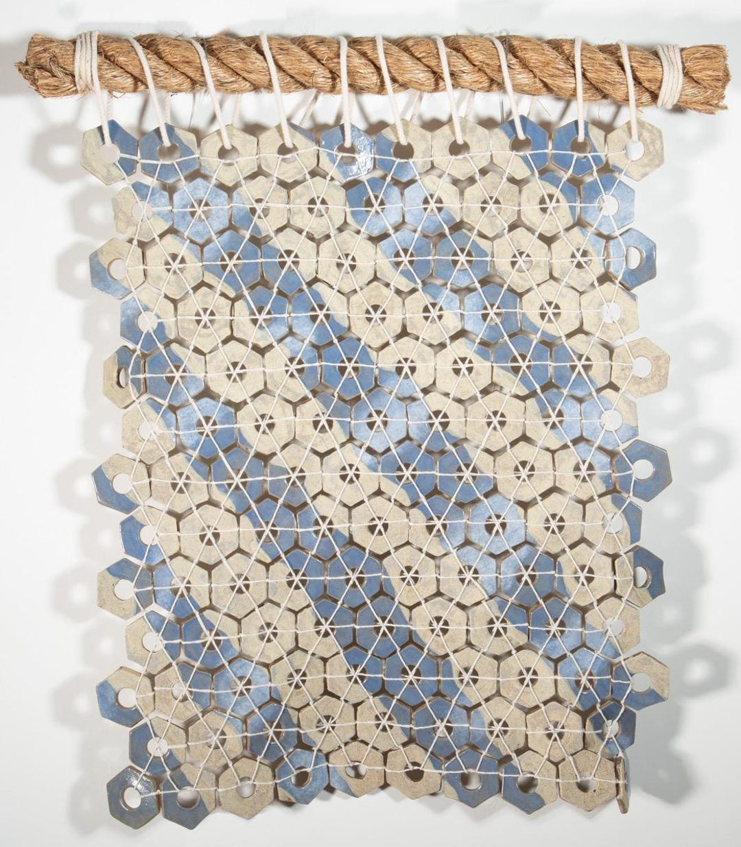 Ceramic Wall Hanging Mounted on Nautical Rope Reflections in Tidal ...