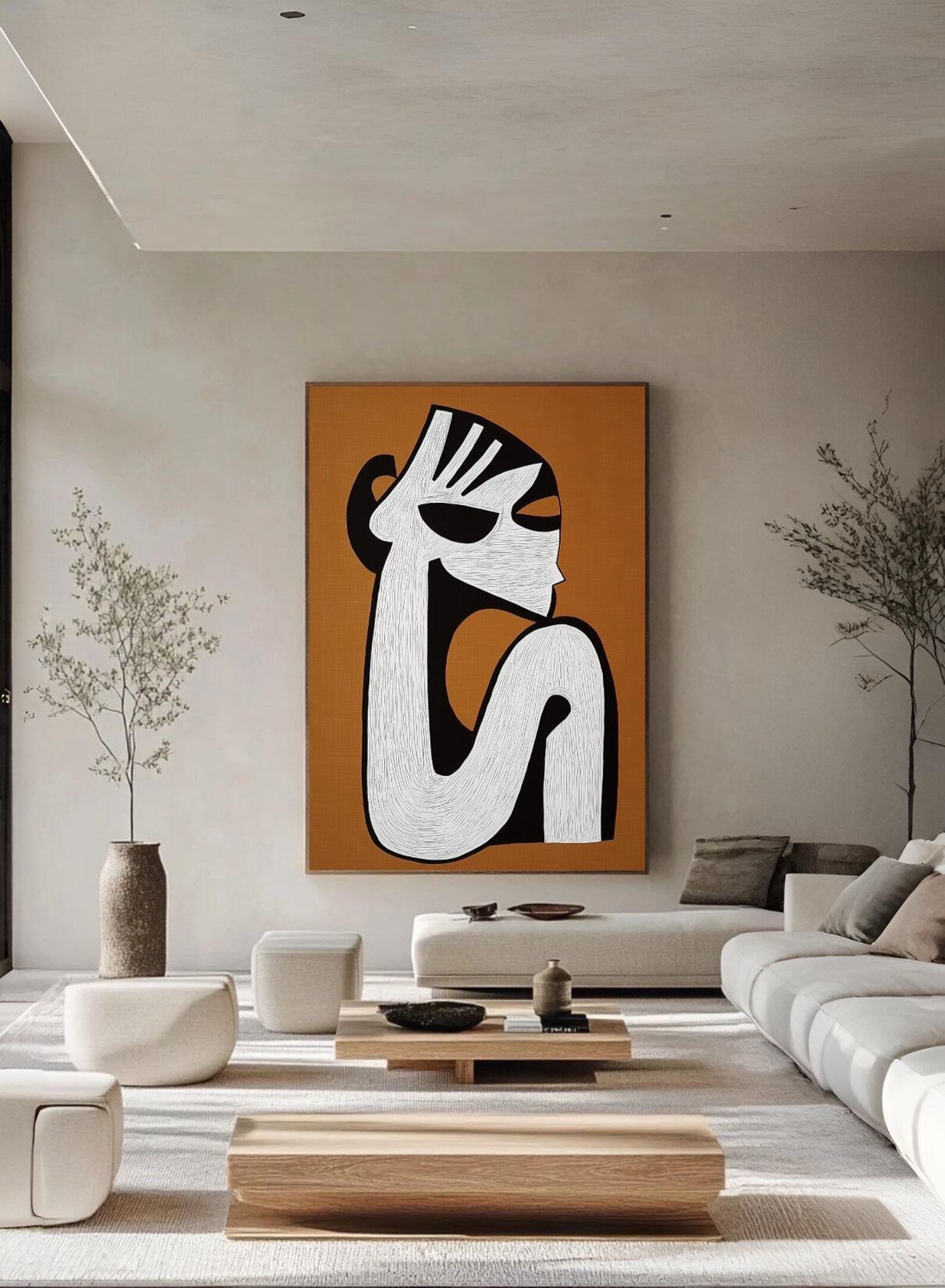 Abstract Woman Line Art | Minimalist Female Figure | Modern Art Print ...