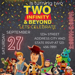 Carte d'anniversaire Toy Story