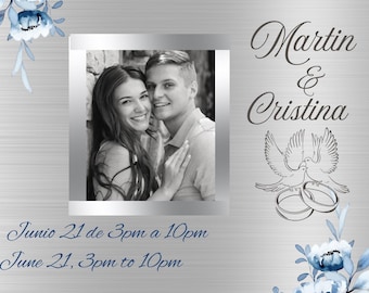 25th Anniversary Invitation Card