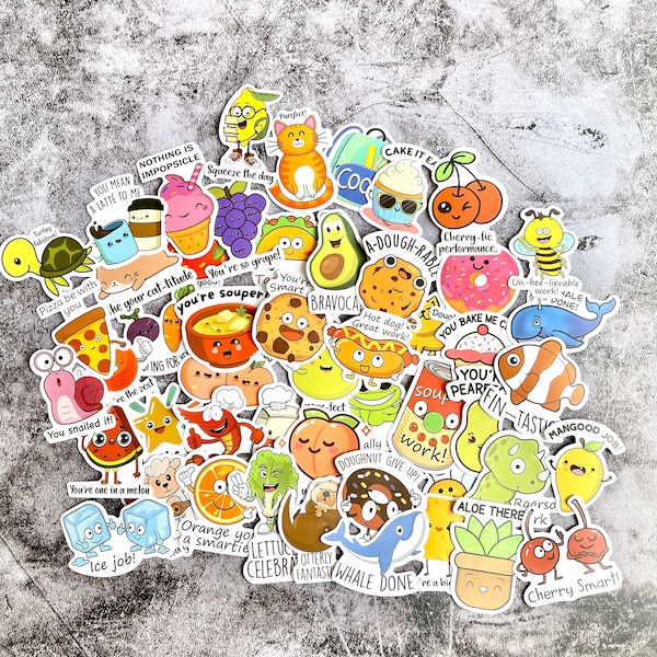 Teacher Reward Stickers 50pc Motivational Stickers for Students | Classroom Encouragement