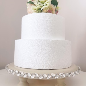 Wedding Cake Stand with Rhinestone Appliqué - 12 15 18inch Cake Stand - Any Color - Gold Wedding Cake Stand - Rose Gold Wedding Cake Stand