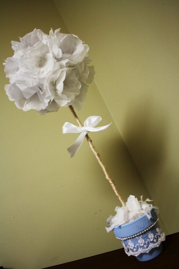 Items similar to Custom Wedding Tissue Paper Topiary - Great ...
