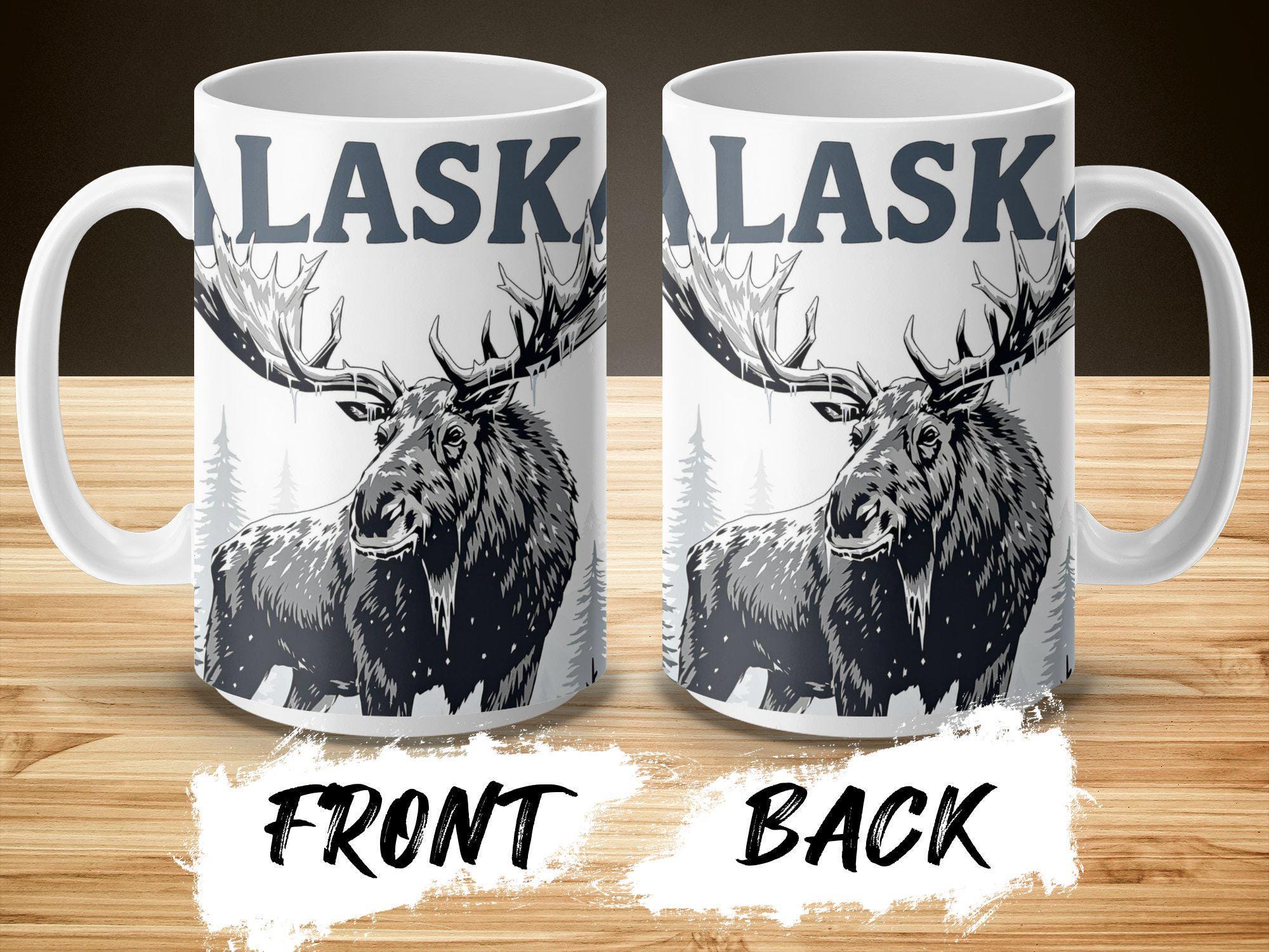 Alaska Moose Mug - Etsy