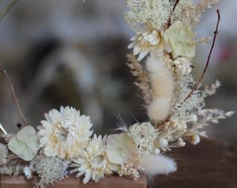 Wild & Romantic dried flower crown - Cottagecore inspired - natural wall decor - botanical home decor