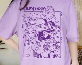 Demon Hunters Kpop Shirt, Huntrix Kpop Shirt, Huntrix Merch Shirt, Kpop idol group Merch Shirt, Kpop Group Merch, For Huntrix Fan