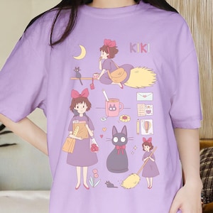 Kikis Lieferservice T-Shirt, Studio Ghibli Shirt, Ghibli Shirt, Hayao Miyazaki, Studio Ghibli Geschenk, Cartoon T-Shirt