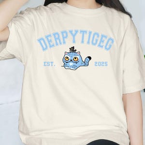 Derpy Tiger Est 2025シャツ、Kポップ悪魔アニメTシャツ、ハンターファンギフト、アニメ愛好家ギフト、クールなオタクトップス、ハンタータイガーファン