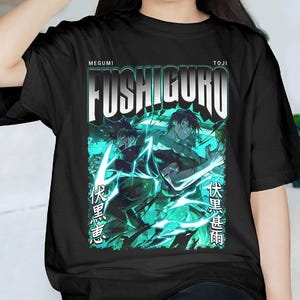Toji Fushiguro x Megumi Anime JJK Shirt, Megumi Toji Vintage Shirt, Anime Manga Fans jjk Shirt Gift Men and Women