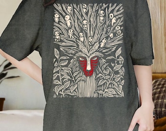 Forest Spirit Princess Mononoke Shirt, Ghibli Shirt, Hayao Miyazaki, Studio Ghibli Gift, Mononoke Shirt Shirt, Ghibli Cartoon Shirt