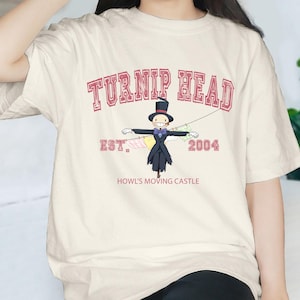 Rübe Kopf Shirt, das wandelnde Schloss, Ghibli Shirt, Hayao Miyazaki, Studio Ghibli Geschenk, Anime das wandelnde Schloss Shirt