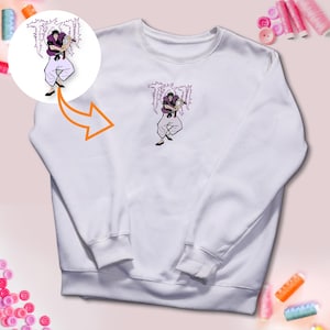 Toji Fushiguro Eye Embroidered Sweatshirt Fushiguro EMB JJK Anime Manga Gift