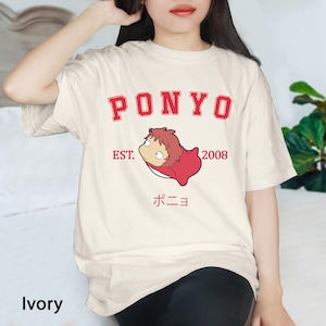 Ponyo Ghibli Est 2004 T-Shirt, Ghibli Shirt, Hayao Miyazaki Studio Ghibli Shirt, Totoro Shirt, Miyazaki Hayao Shirt, Anime Ponyo