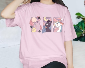 Ghibli Totoro Haku Anime Hayao Miyazaki Shirt Vintage My Neighbor Totoro Hoodie Studio Ghibli Birthday Gift for Anime Lovers