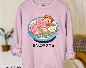 Ponyo Ramen Comfort Colors® Shirt, Funny Goldfish Ponyo Shirt, Studio Ghibli Shirt, Hayao Miyazaki, Ghibli Sweatshirt, Birthday Gift