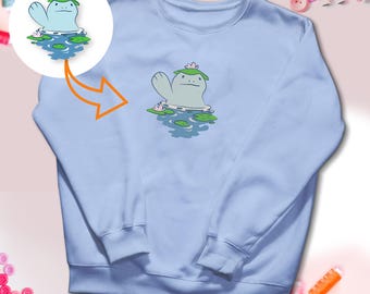 Quagsire Hi Embroidered Sweatshirt Custom Sweater Lover Couple Gifts