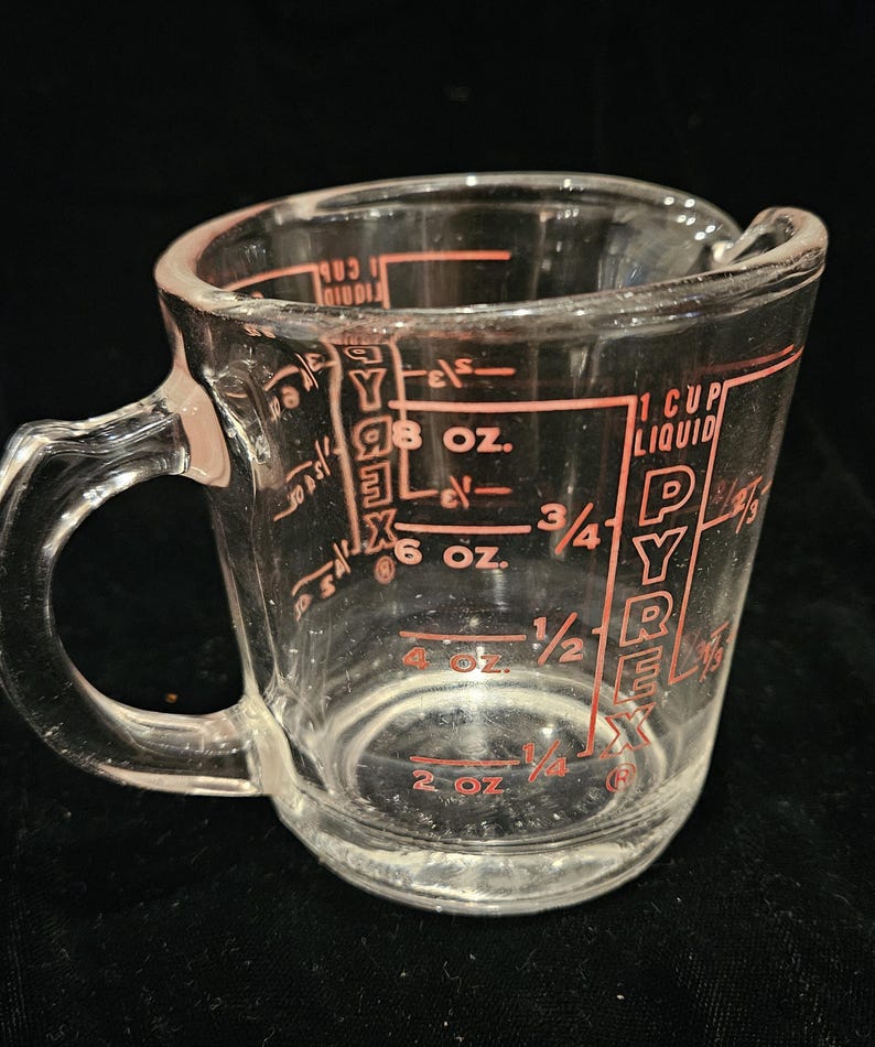 Rare Vintage PYREX 1-cup Measuring Cup - Etsy
