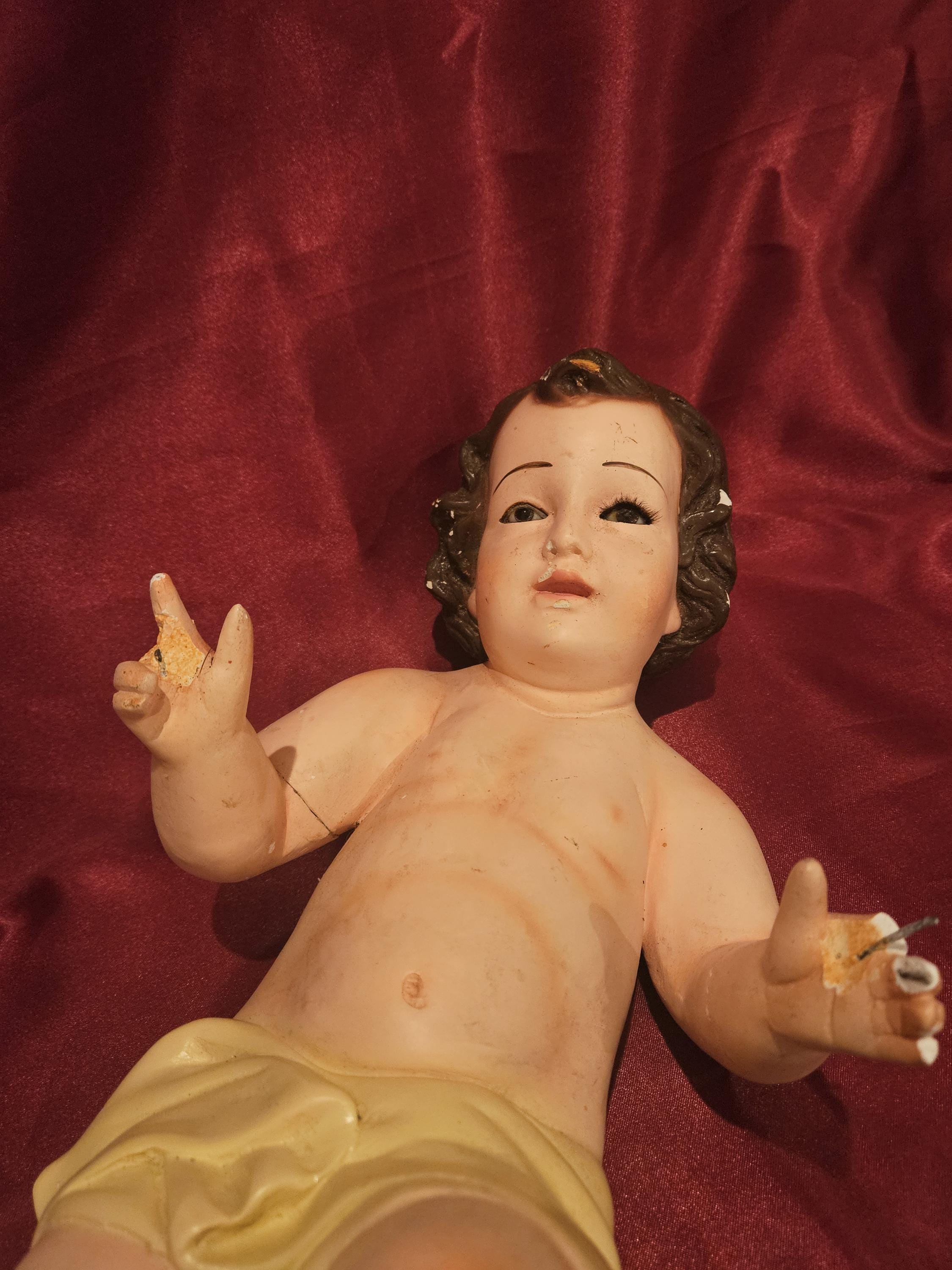 Antique baby jesus with glass eyes - Etsy 日本
