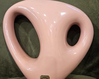 Vintage Haeger Gardenhouse Peach Blush Vase
