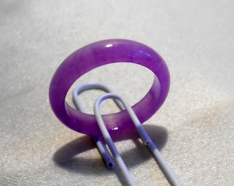 lavender jade band ring