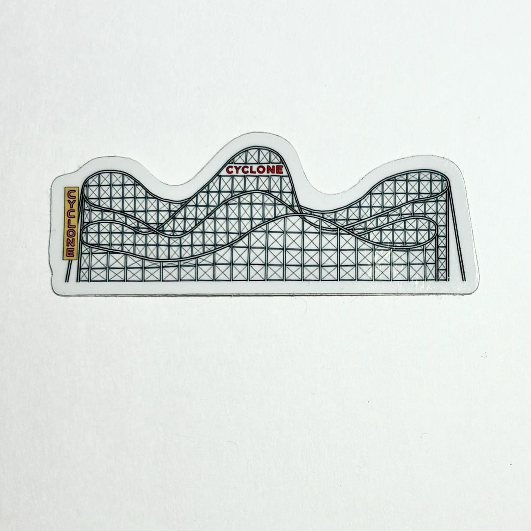 Coney Island Cyclone Sticker - Etsy