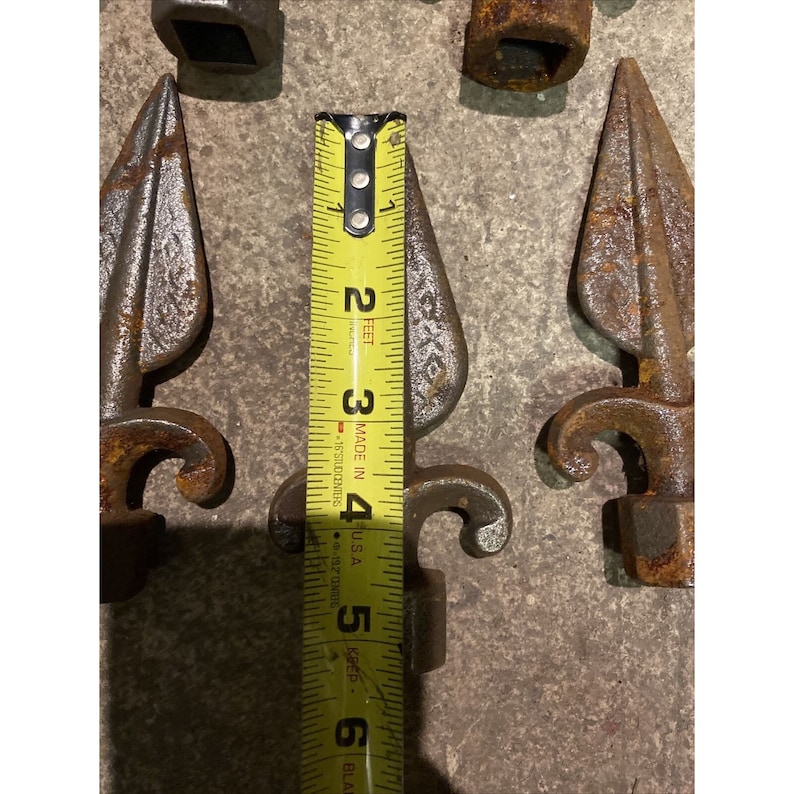 10x Cast Wrought Iron Fence & Gate Finials / SPEARS 5/8 Etsy Australia