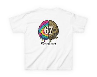 Stolen Brain Rot 67 Roblox Youth Tee: Gamer Gift, Kids Gaming Shirt