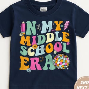 In My Middle School Era Youth Shirt, Middle School Teacher, 7th Grade Kids Shirt, 8th Grade Shirt, Middle School Shirt, Middle Schooler