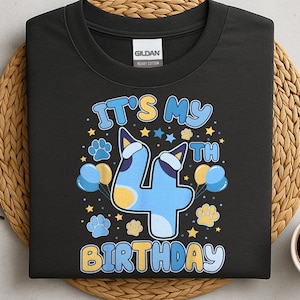 4th Birthday Shirt, It&#39;s My 4th Birthday Toddler Shirt, Kids Birthday Shirt, Birthday Boy Shirt, Four Year Old Shirt, Cute Birthday Shirt