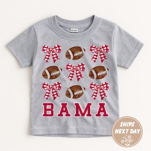 Alabama Football Bow Tie Shirt Alabama Shirt Game Day Touchdown Football Season Bama Shirt Roll Tide Alabama Football Tee College Football
