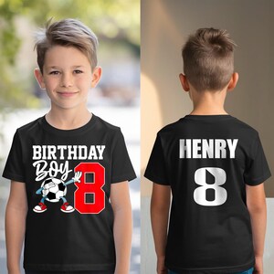 Custom Soccer Birthday Shirt, Boy Birthday Shirt, Birthday Party Shirt, Personalized Birthday Boy Shirt, Sports Birthday Boy Sweatshirt