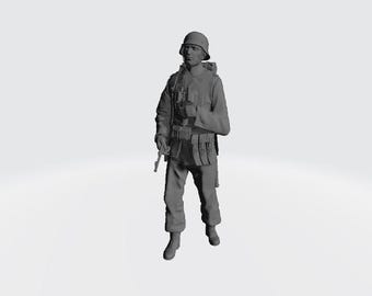 German Soldier 3D Print Stl File