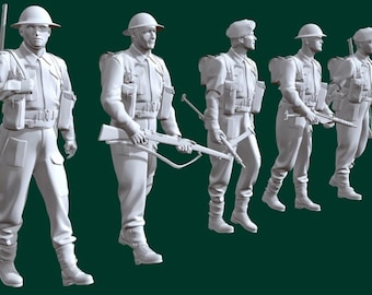 British Soldier STL File – Historical Military 3D Print Figure – Napoleonic Style Model