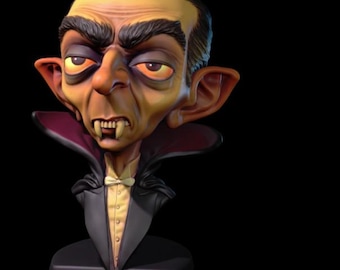 Dracula Bust 3D Print STL File