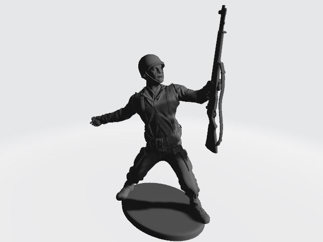 American Soldier 3D Print Stl File