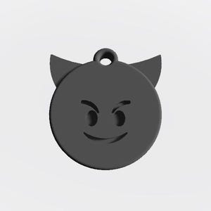 40+ Emoji Faces Keychain 3D Print Stl File