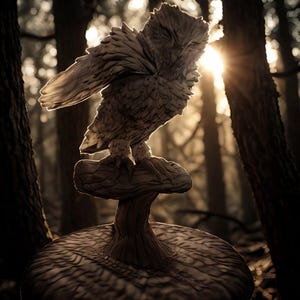 Owl Decor 3D Stl File, Owl 3D Printing, Owl 3D Printer, Owl Stand 3D Printed, Owl 3D Renders, Owl 3D Models
