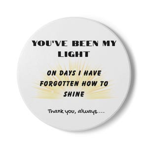 Inspirational Ceramic Coaster: Motivational Home & Office Decor