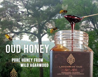 Wilde-oudhoning van agarhoutbloempollen / Intense kleur, hoge concentratie, dikke consistentie en geurig met agarhoutgeur.250 GRAM