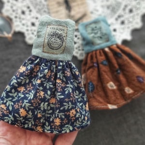 Cotton Flannel Dress for Blythe Doll | Appliqué Top, Lined, 2 Metal Buttons | Choose from 2 Styles | Handmade Doll Clothing