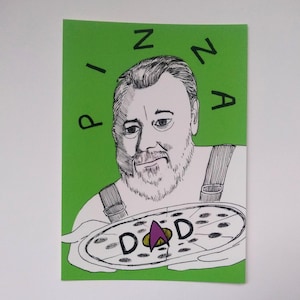 Riker postcard | William Riker postcard | Will Riker | Star Trek TNG | Star Trek Picard | Quote postcard | Fan Art | Original art