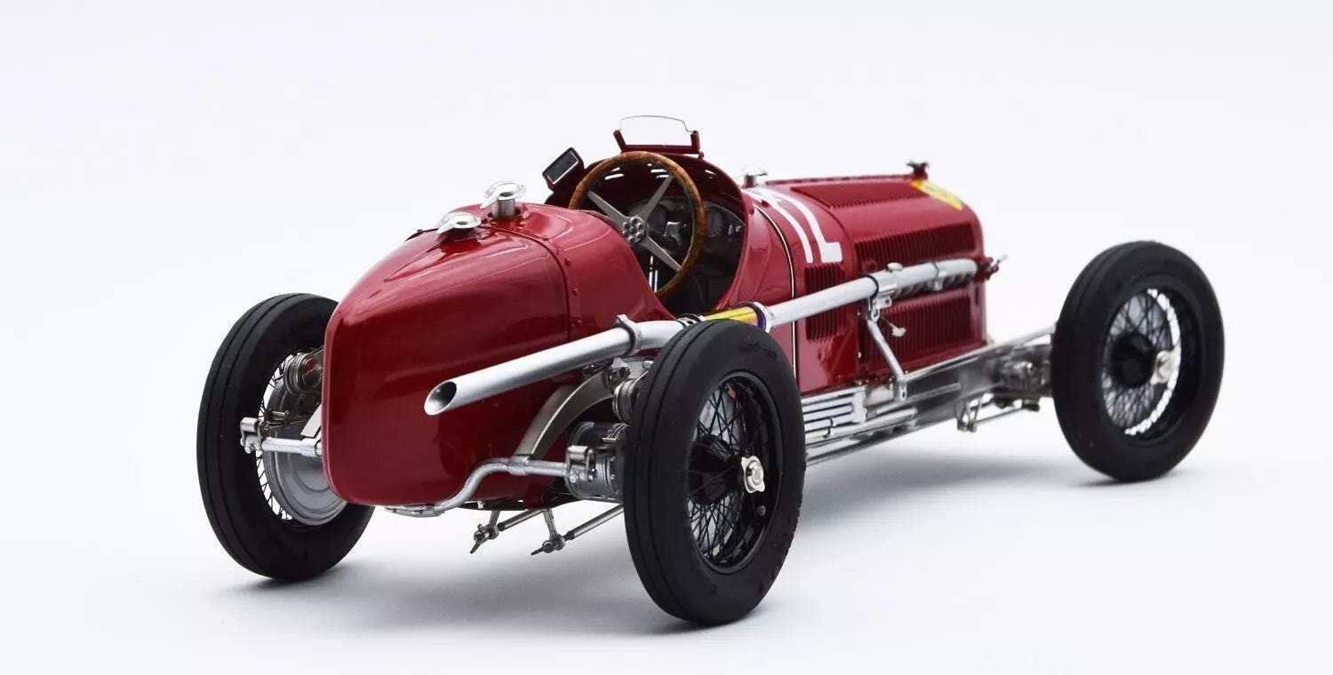 CMC Alfa Romeo P3 Fagioli 1/18 - GP D'Italie 1933 #12, édition Limitée 1000