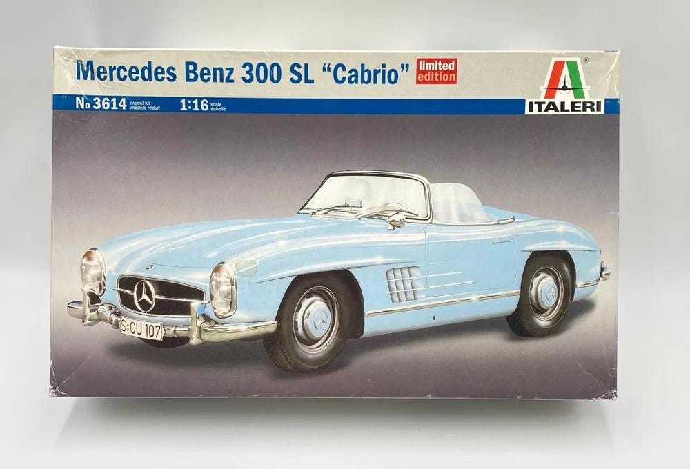ITALERI メルセデス・ベンツ 300 SL CABRIO 1/16 Italeri 1/16 Mercedes Benz 300 SL “cabrio” [3614] - Etsy