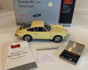 1:18 CMC 1964 Porsche 901 Sportcoupe Champagne Yellow LIMITED