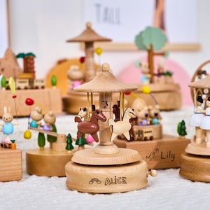 Personalized kids Music Box，Engraved Name Music Box，Keepsake Gift for Kids,Birthday Gift for Kid, Baby Shower Gift,Newborn Gift