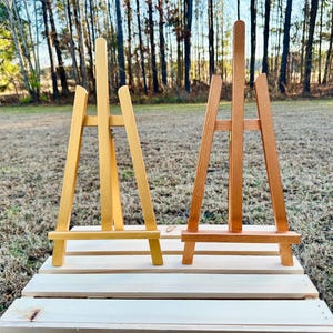 Tabletop easel for displaying signs at wedding, parties, special occasions, perfect for table numbers, welcome signs, food display, bar sign
