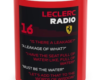 Tasse à café Charles Leclerc/ Mug Ferrari/ Accessoires F1