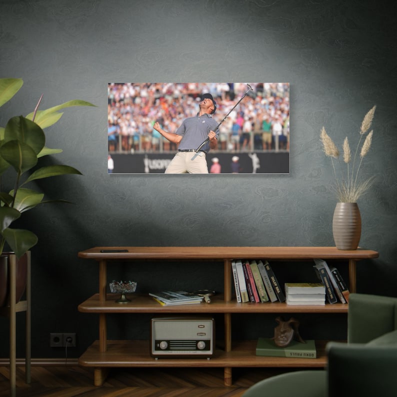 Bryson DeChambeau, vainqueur de l'US Open 2024, impression sur toile, décoration murale de golf image 5