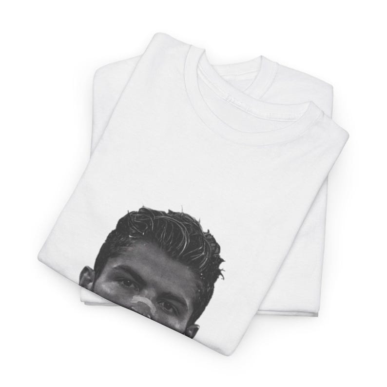 Cristiano Ronaldo T-shirt Unisex T-shirt i kraftig bomull, Fotbollsfangåva, Sportkläder, Fotbollsspelaretröja, Atletiska Kläder bild 4