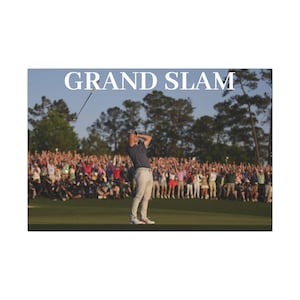 Canvas Poster Rory McIlroy Grand Slam 2025 Winner, Office Decor Art Print, Golf Fan Wall Hanging, Matte Stretched Artwork, Multiple Sizes